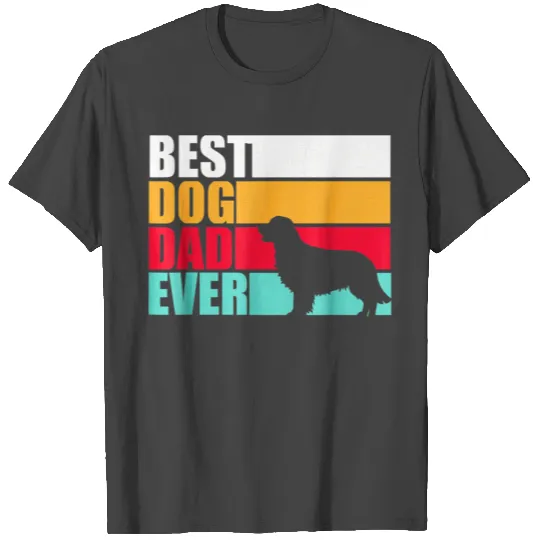 Best Dog Dad Ever golden retriever f T Shirts