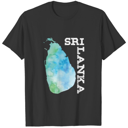 Sri Lanka Country Map Proud Sri Lanka Gift T-shirt
