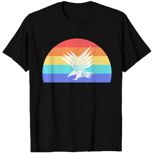 Falcon bird eagle hawk flight wing nature fly T Shirts