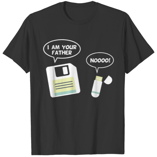 USB I Am Your Father Floppy Disk Funny Computer T Shirts