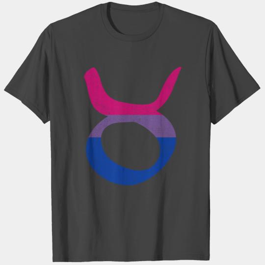 Bisexual Pride Flag Taurus Zodiac Sign T Shirts