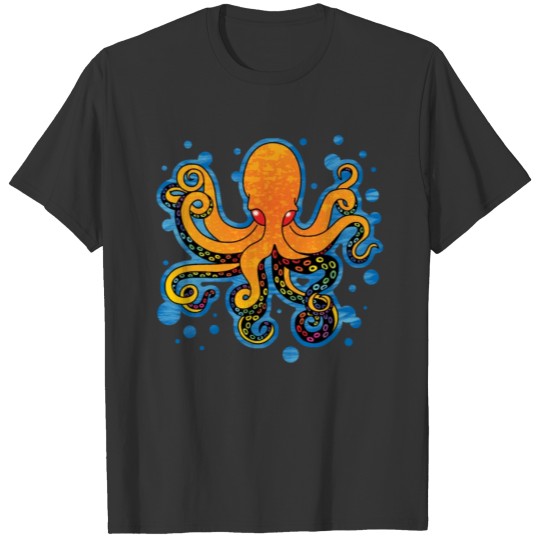 The Painted Octopus - Yellow, T-shirt