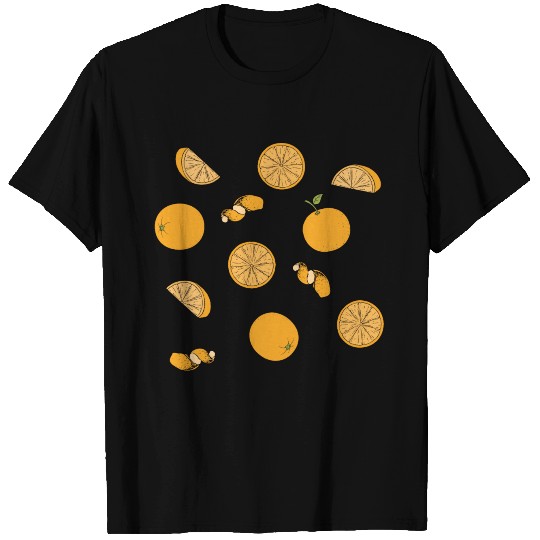 delicious appetizing, juicy orange pattern. T Shirts