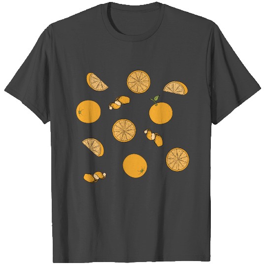 delicious appetizing, juicy orange pattern. T Shirts
