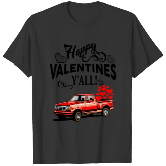 Happy Valentines Y'all baseball T Shirts