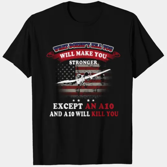 Air Force A-10 Warthog Funny Military T Shirts for