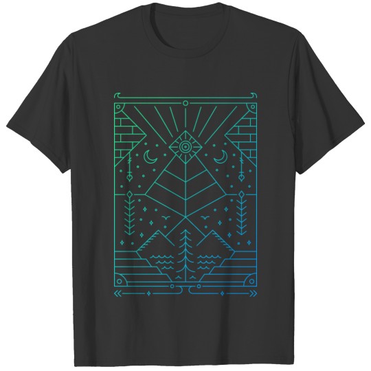 Tropical Geometric Abstract 3 T Shirts