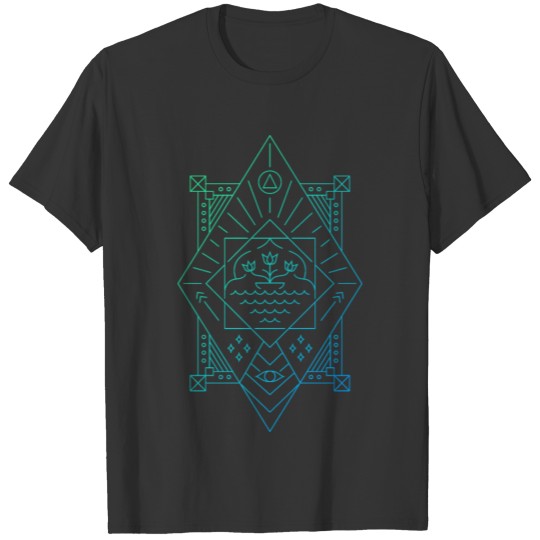Tropical Geometric Abstract 2 T Shirts