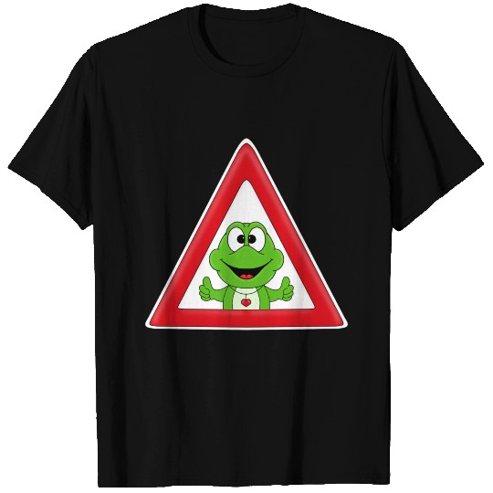 ATTENTION - DANGER - FROG - TOAD - HIKING T Shirts
