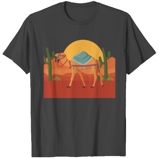 Camel desert dromedary egypt africa sun hot dubai T Shirts