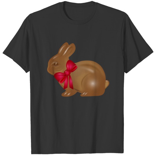delicious chocolate Easter bunny with a bow T Shirts