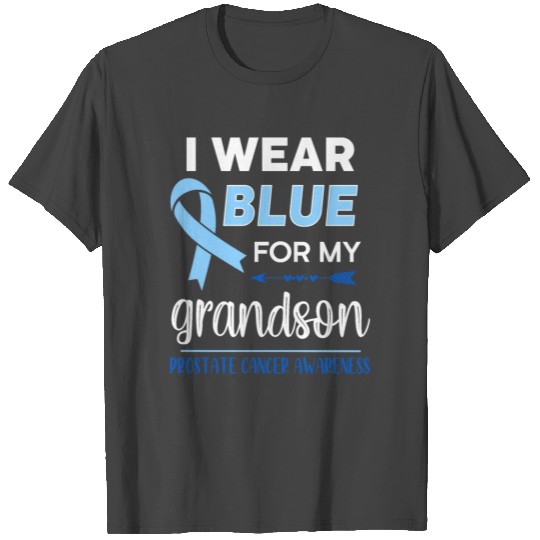 I Wear Blue For My Grandson | Prostate Cancer T Shirts