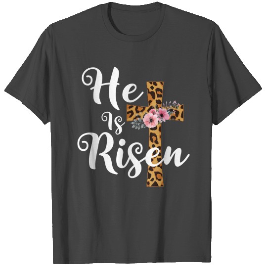 Cute Easter Christian Girls Mom He Is Risen T Shirts