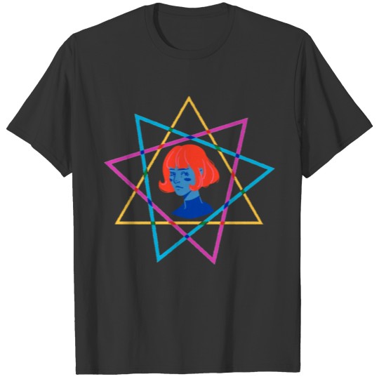 3D Space girl Hoodie (Womens) T-shirt