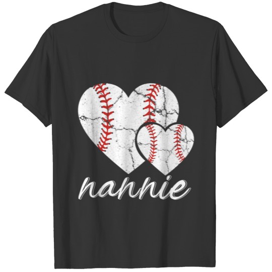 Baseball Nannie Mother s Day Baseball T-shirt