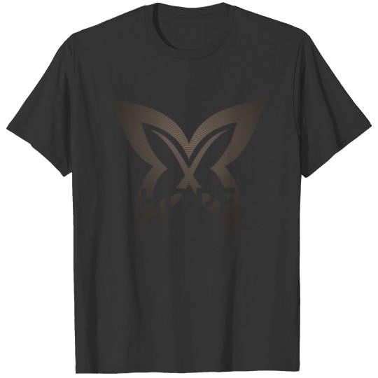 BUTTERFLY HOPE Gold, Logo, Ring Grid T Shirts