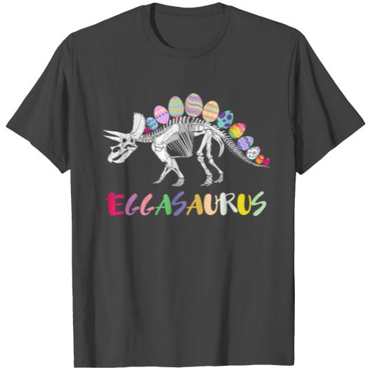 eggasaurus stegosaurus egg dinosaur happy easter T Shirts