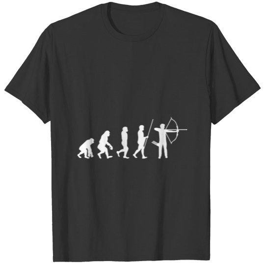 Human Evolution Funny Archery Sayings T-shirt