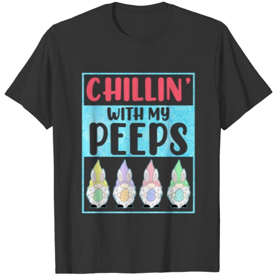 Hanging With My Peeps Cute Gnome T-shirt