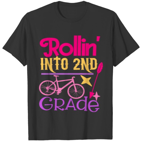 Rolling Into 2nd Grade T-shirt
