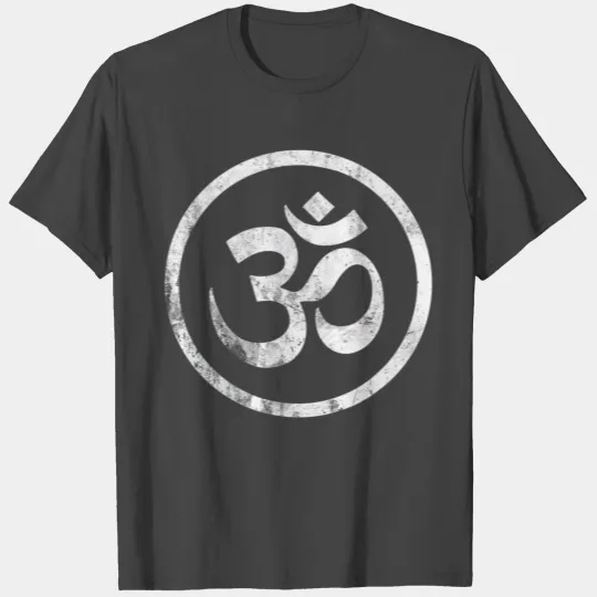 Distressed Om Symbol Namaste yoga spiritual peace T Shirts