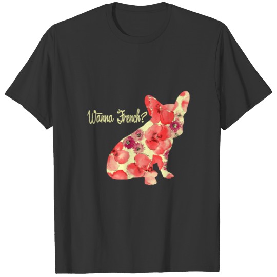 Frenchie French Bulldog Floral - Dog Lover Dogsdog T Shirts