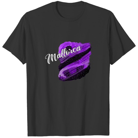 Mallorca Galaxy Abstract Lettering T Shirts