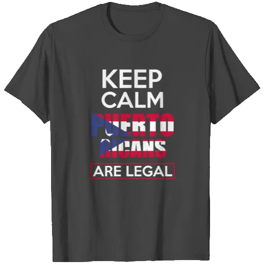 Legal Flag Of Puerto Rico T Shirts