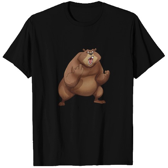 Angry Bear Grizzly T Shirts