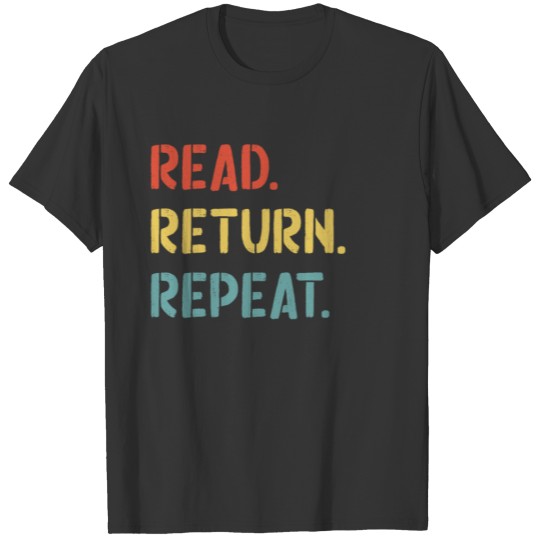 Cute Librarian Library Worker Gift Retro Read Retu T Shirts
