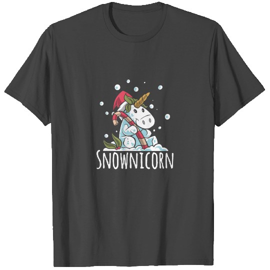 Christmas Snownicorn Unicorn Holidays Gift T Shirts