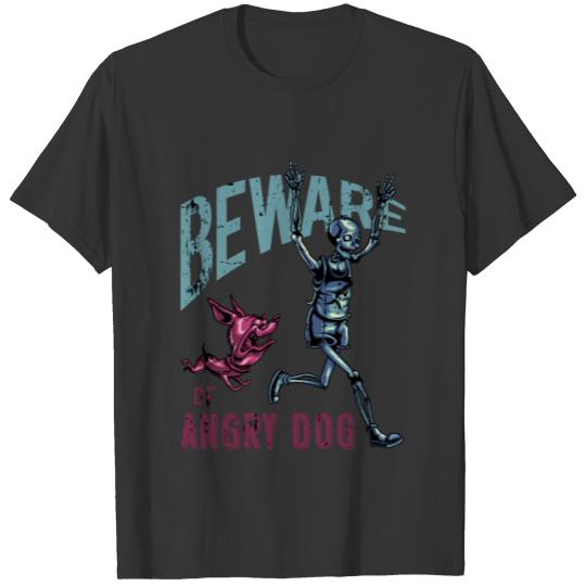 beware of angry dog T-shirt