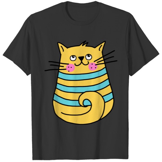 CUTE CARTOON DOODLE CATS T Shirts