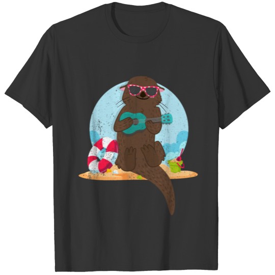 Otter Beach T Shirts Gift Animal Cute Ferret