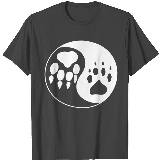 Ying Yang Paw T Shirts