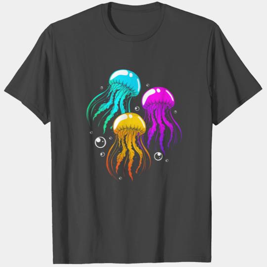 Jellyfish Colorful Squad Team T Shirts