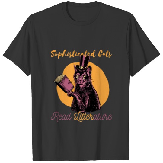 SOPHISTICATED CAT T-shirt