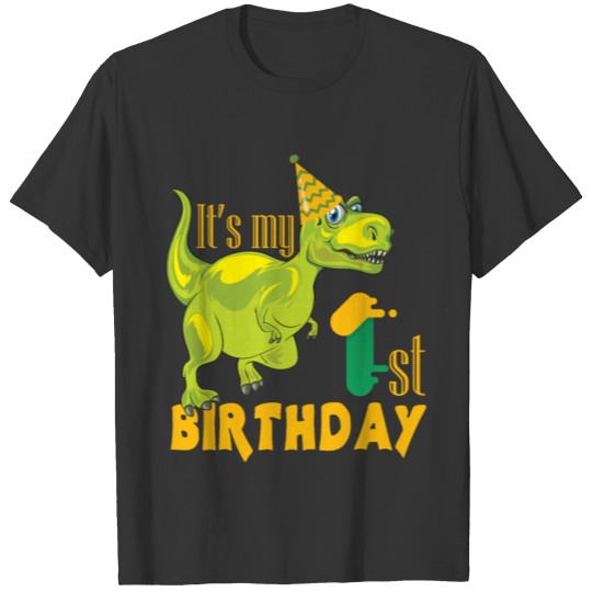 It`s my first Birthday Dinosaur Dino Boy Baby 1 T Shirts