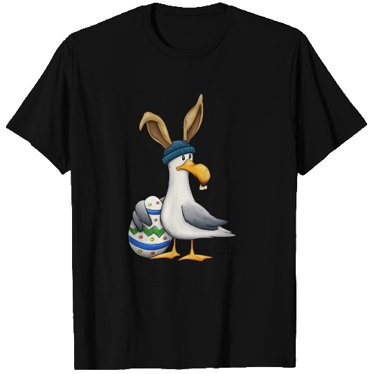 Funny Easterbunny disguised Seagull Easter-Egg T Shirts