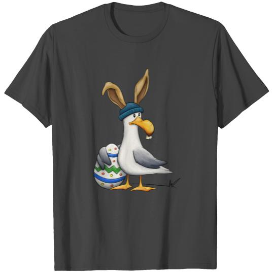 Funny Easterbunny disguised Seagull Easter-Egg T Shirts