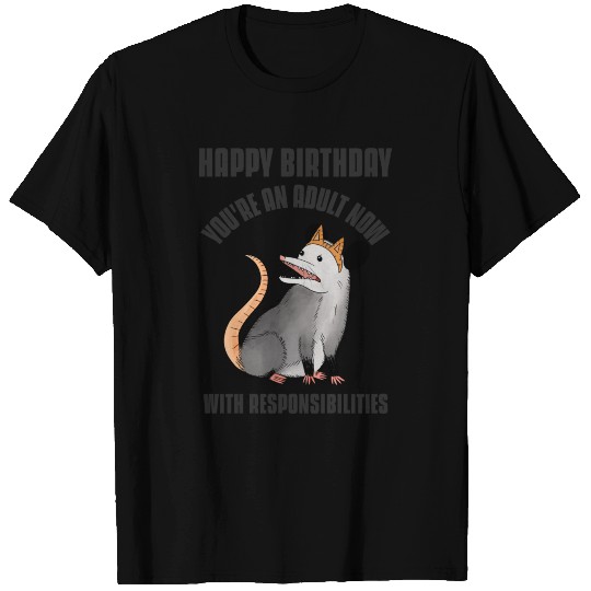 Happy Birthday Opossum T Shirts