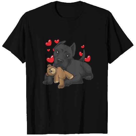 Cane Corso Italiano with stuffed animal T Shirts