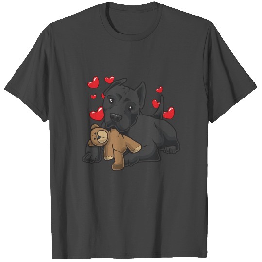 Cane Corso Italiano with stuffed animal T Shirts