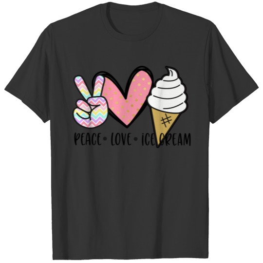 Cute Kawaii Gift For Teen Girl Teenager Peace Love T Shirts