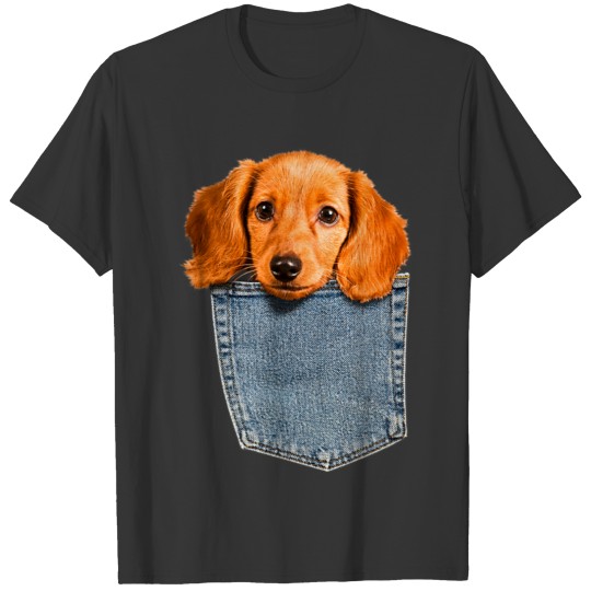 Beagle in My Pocket Shirt Cute Puppy Dachshund T-shirt