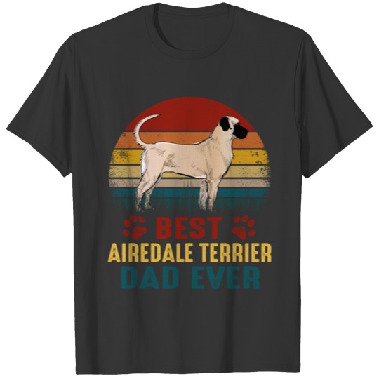 Best American Mastiff Dog Dad Ever Vintage Retro T Shirts