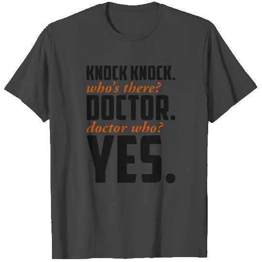 Knock Knock Doctor Who Joke Tardis Gift Idea T Shirts