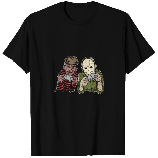 HalloweenAndHorror FREDDY AND JASON T Shirts