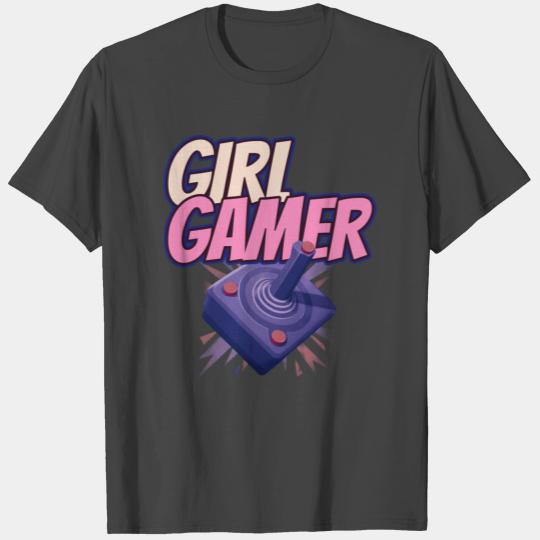 girl Gamer: playstation, video games design T Shirts