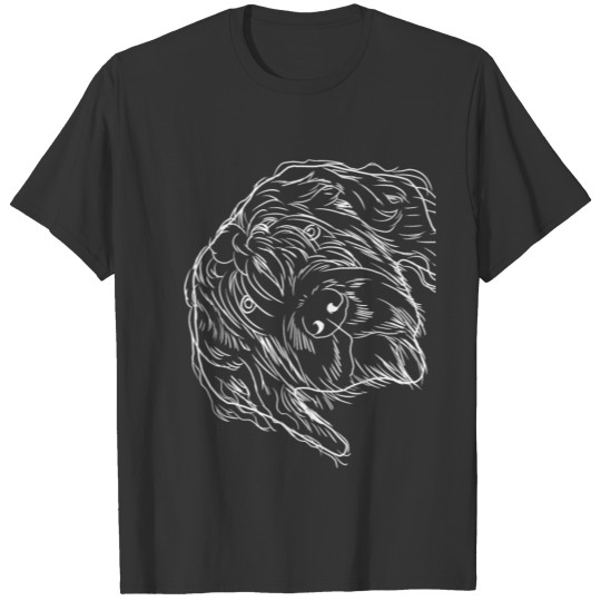 Curious Wirehaired Pointing Griffon Dog T-shirt